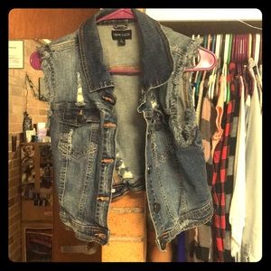 Jean jacket vest